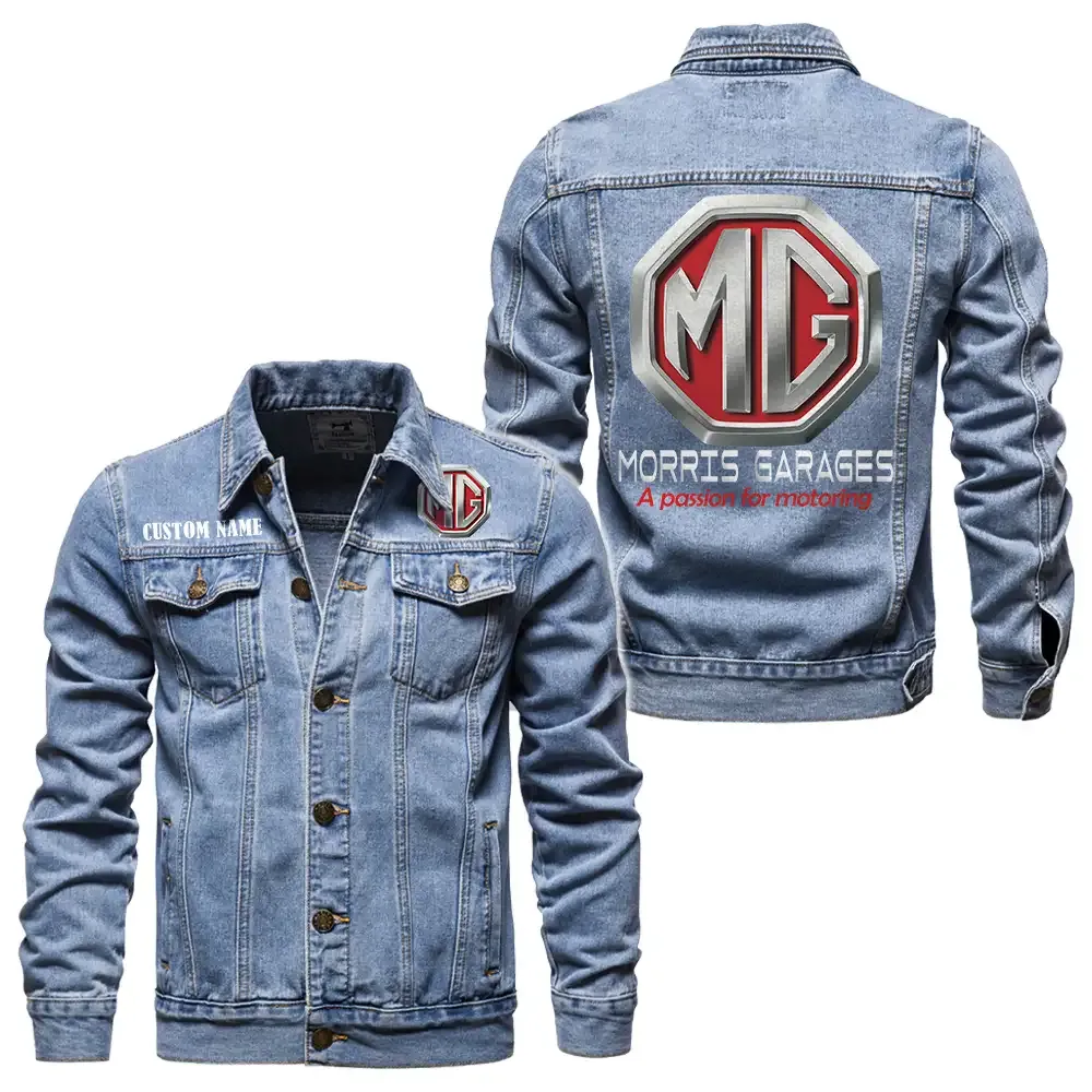 Compact Roadster Denim Jacket, Performance Denim for Riders CAR190 - Light Blue