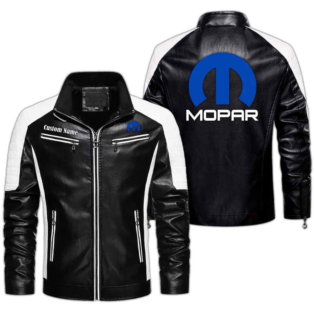 American Auto Upgrades Men's Pu Leather Jacket, Durable PU Jacket Road Style CAR040 - Black