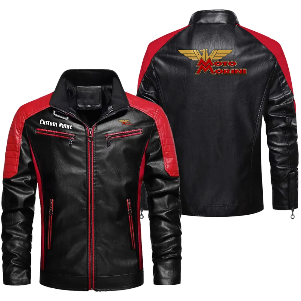 Performance Two-Wheeler Men's Pu Leather Jacket, Gearhead Pride in PU CAR040 - Red