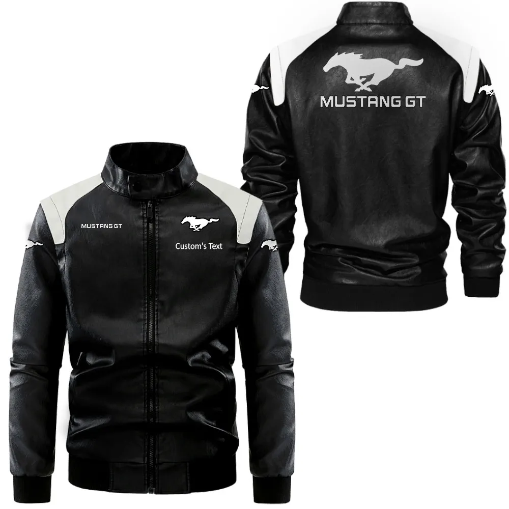 Everyday Motion Black And White Leather Jacket, Car Pride Black & White CAR080