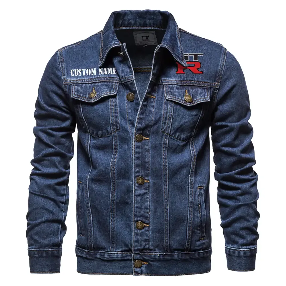 Strong Style Denim Jacket, Bold Denim for Riders CAR190 - Dark Blue