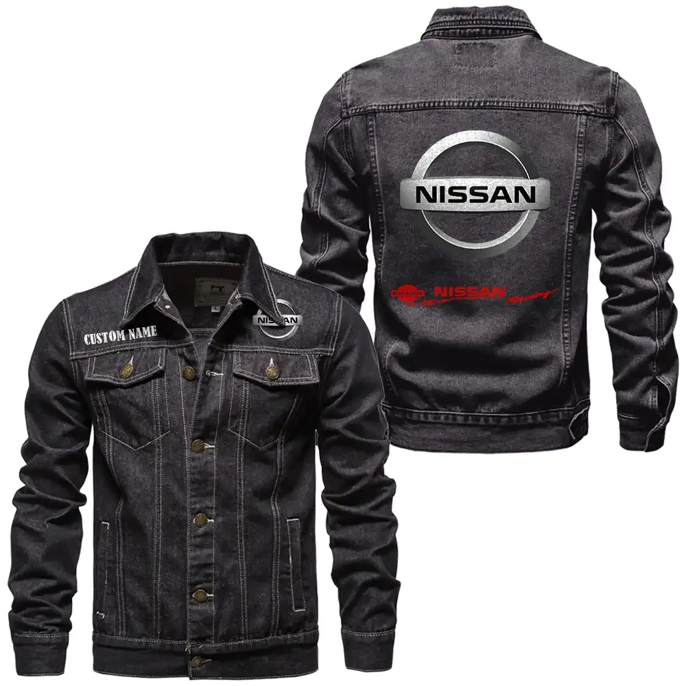 Speed Motion Denim Jacket, Motorcycle Pride Denim Style CAR190 - Black