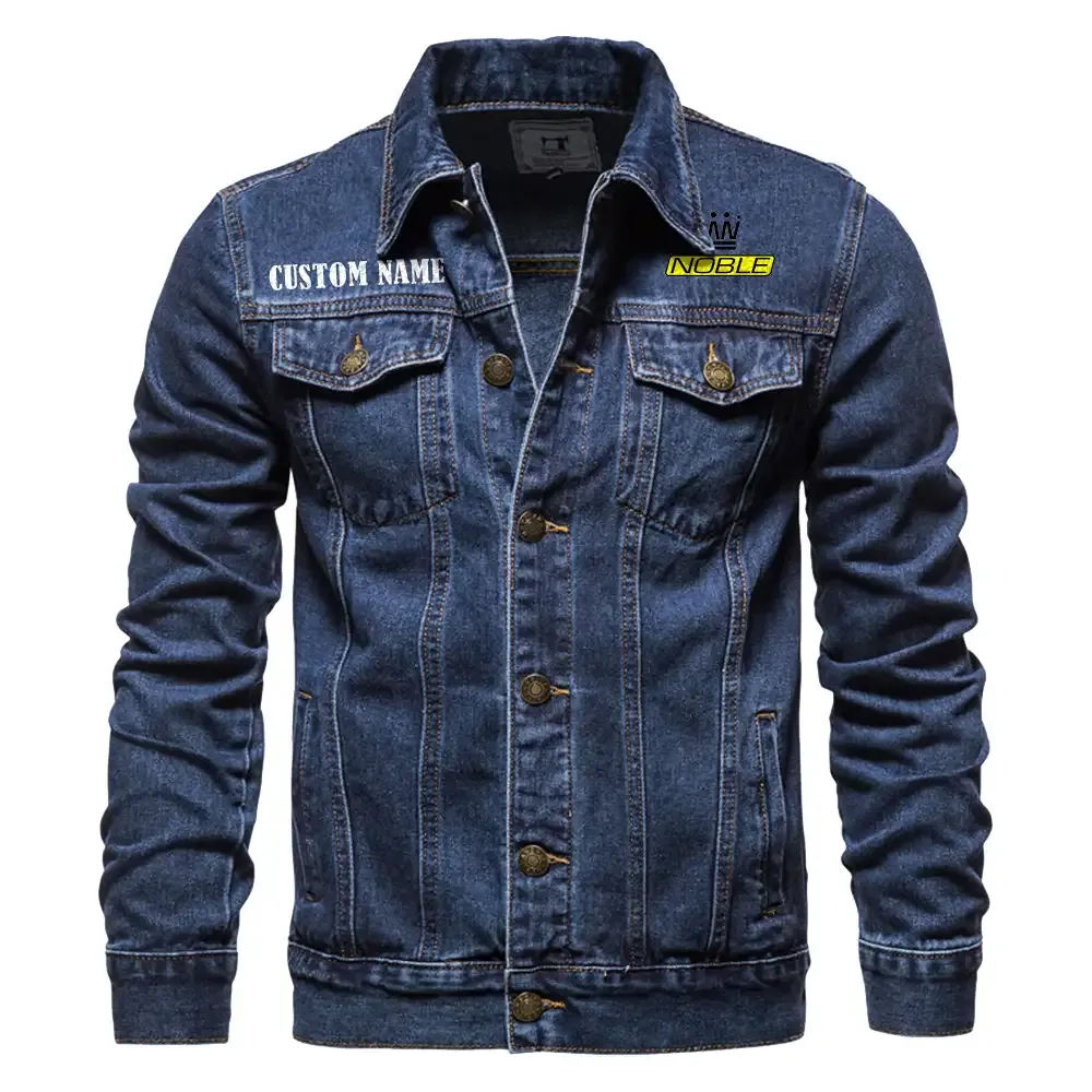Performance Fit Denim Jacket, Motorcycle Pride Denim Style CAR190 - Dark Blue