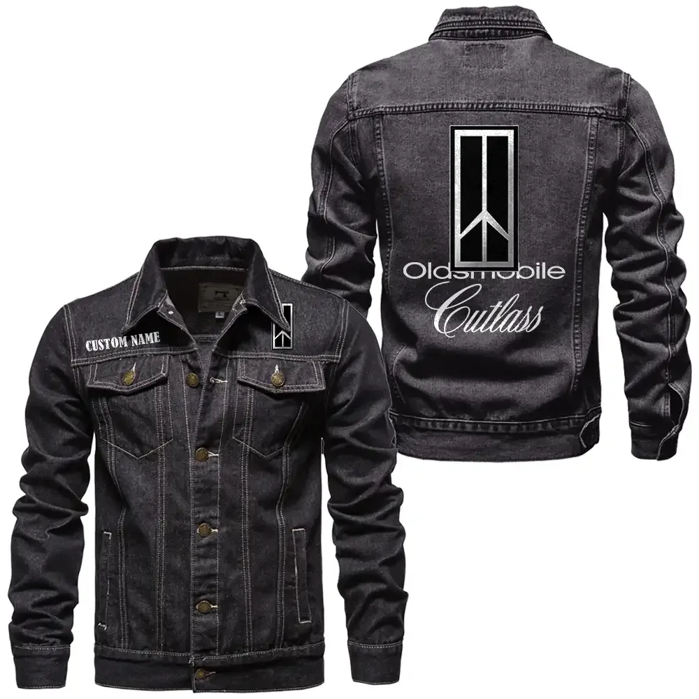 Vintage Drive Denim Jacket, Motorcycle Pride Denim Style CAR190 - Black