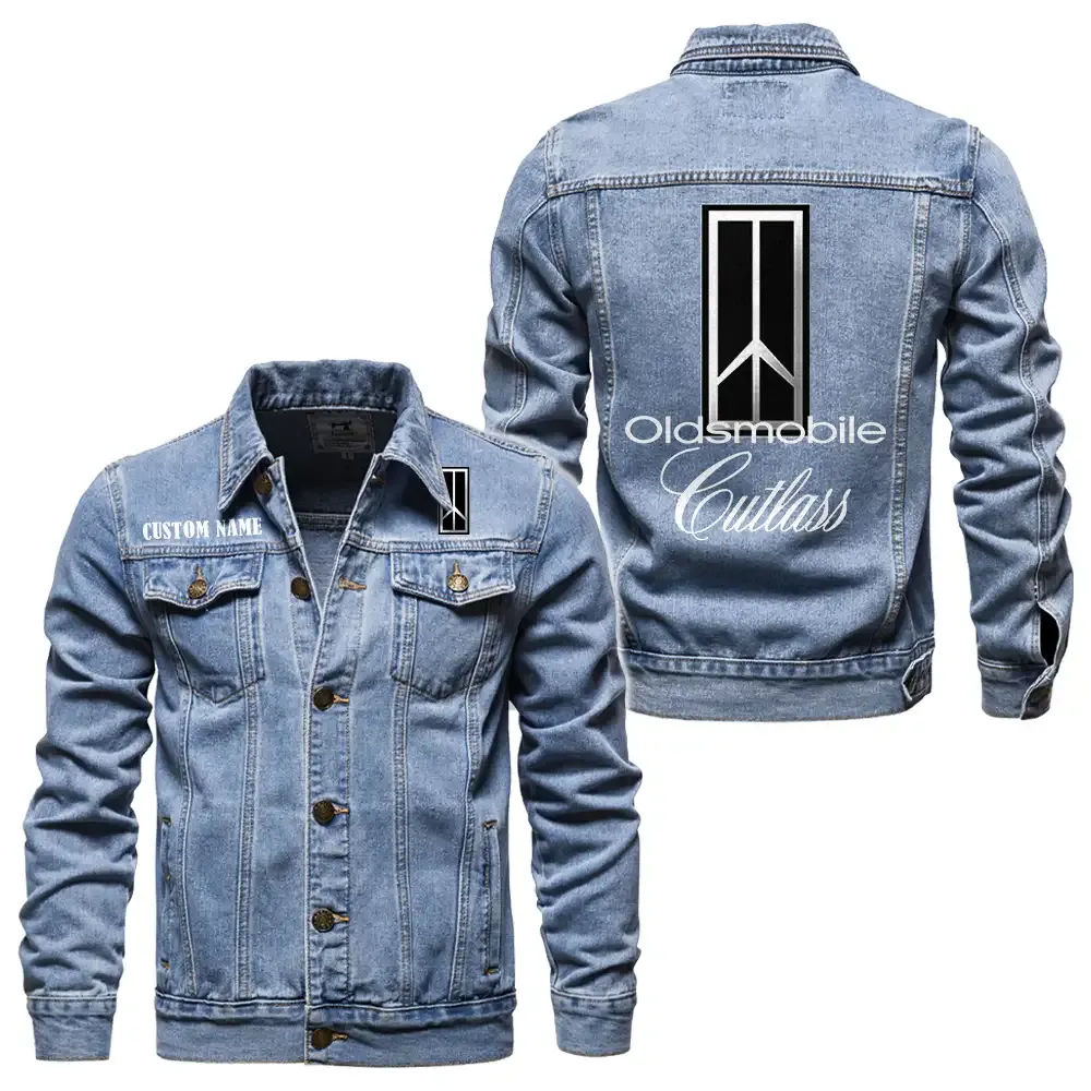 Retro Gear Denim Jacket, Car Culture Denim Style CAR190 - Light Blue