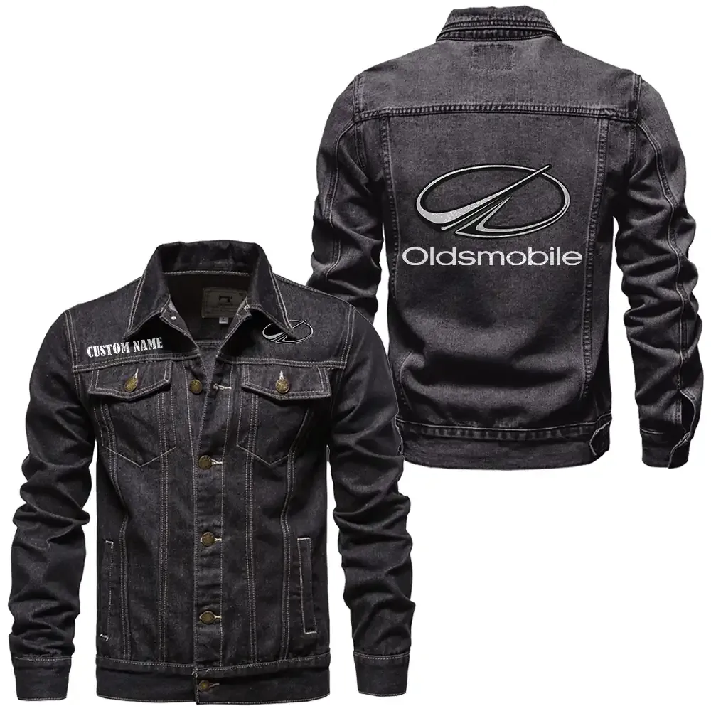 Retro Coupe Denim Jacket, All-Season Denim for Riders CAR190 - Black