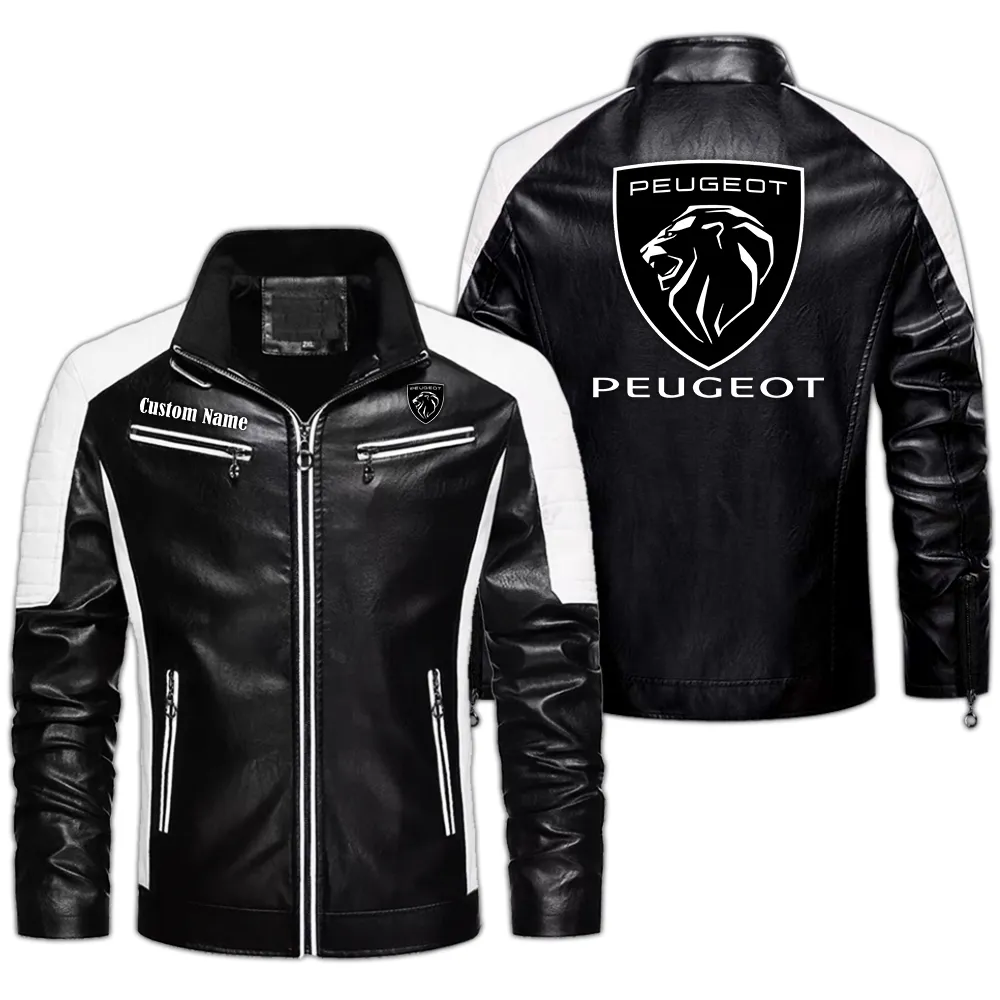 Family Auto Men's Pu Leather Jacket, Road Spirit PU Strength CAR040 - Black