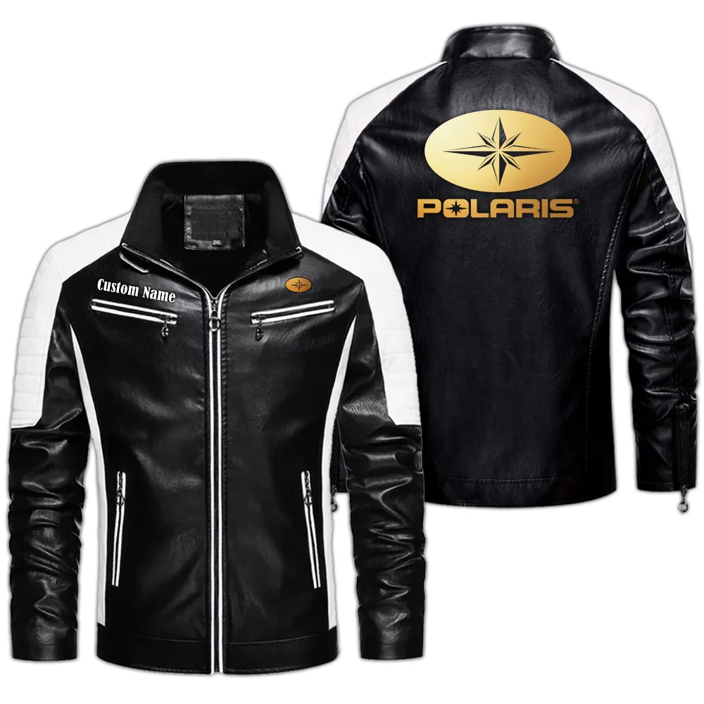 Compact Hatchback Men's Pu Leather Jacket, Road-Ready PU Leather Style CAR040 - Black