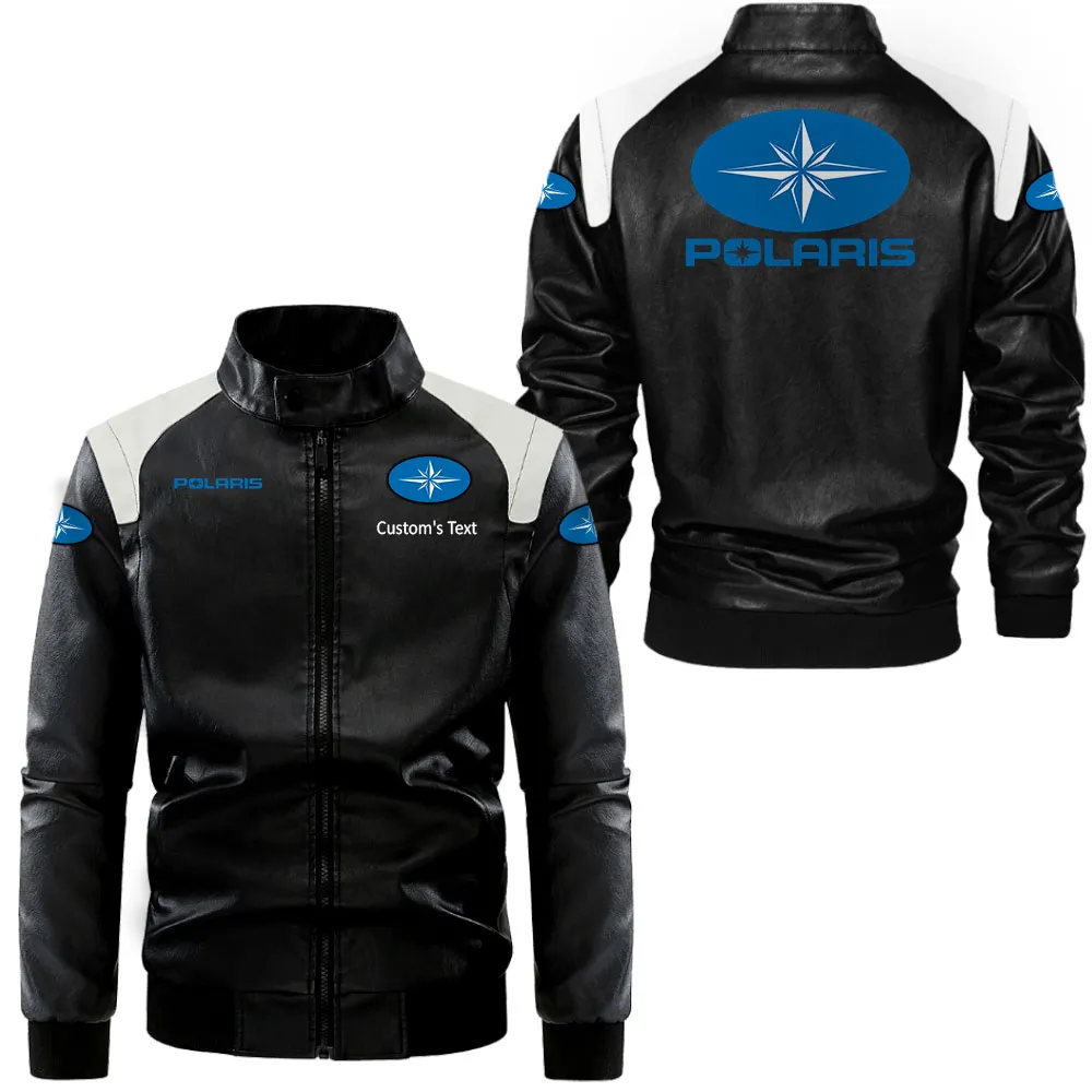 Extreme Terrain Machine Black And White Leather Jacket, Bold Look Rider Energy CAR080