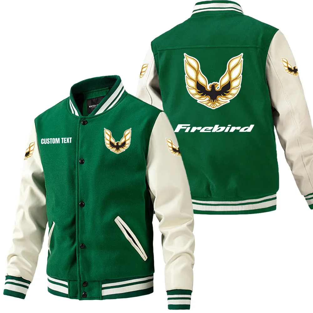 Timeless American Ride Leather Baseball Jacket, Leather Strength Rider Spirit CAR180 - Green