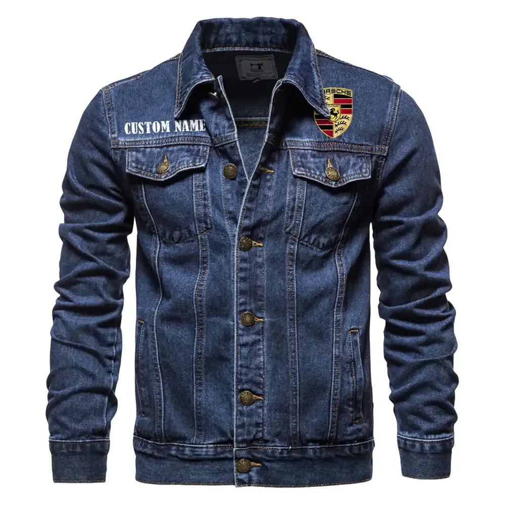 Performance Car Denim Jacket, Auto-Inspired Denim Look CAR190 - Dark Blue
