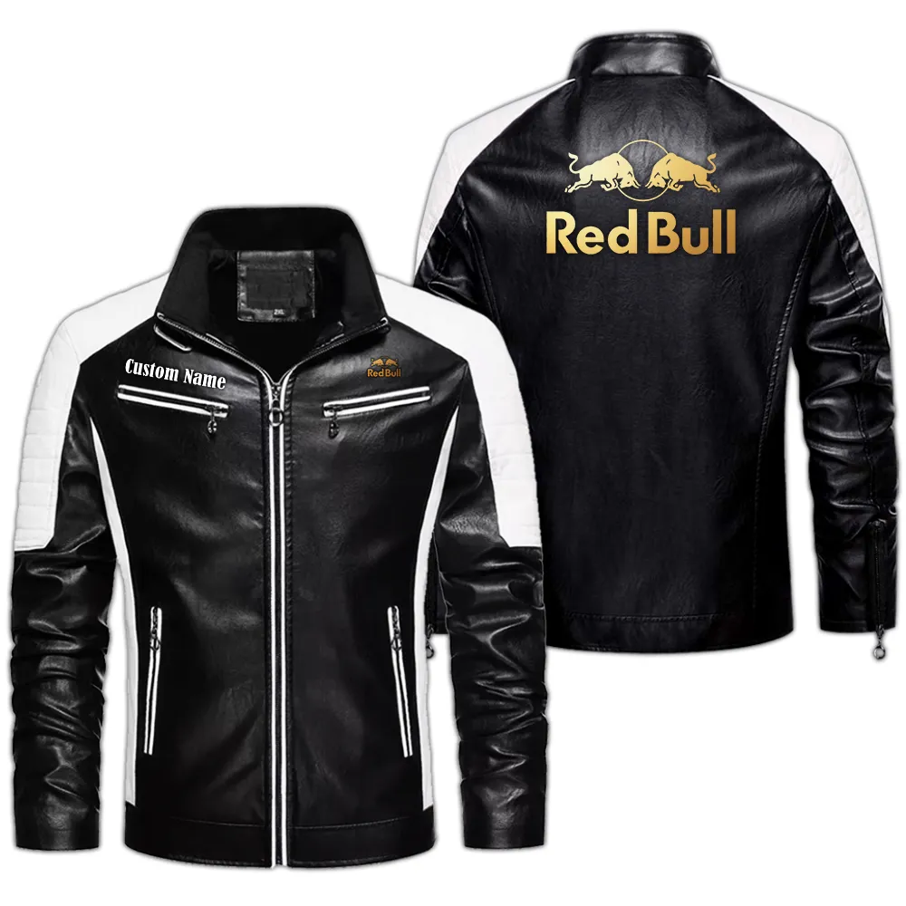 Extreme Racing Team Men's Pu Leather Jacket, Everyday Rugged PU Jacket CAR040 - Black