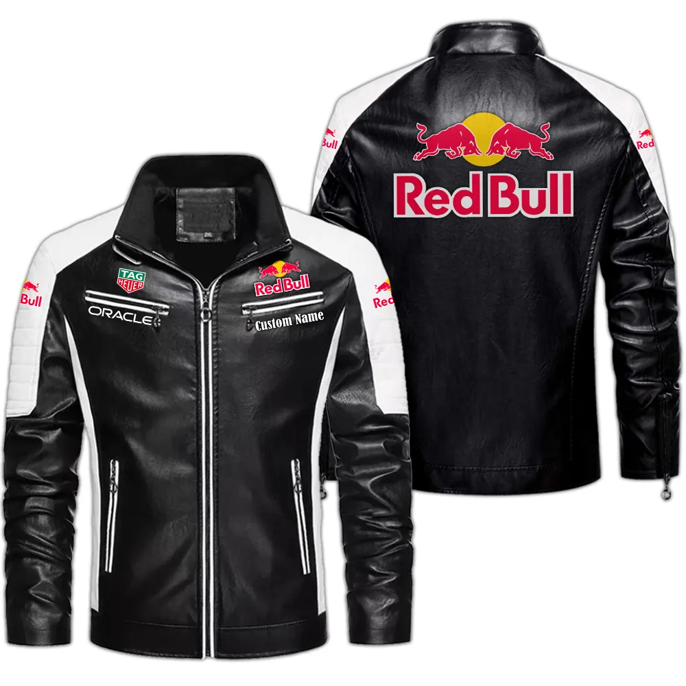 Extreme Racing Team Men's Pu Leather Jacket, Everyday Rugged PU Jacket CAR040 - Black