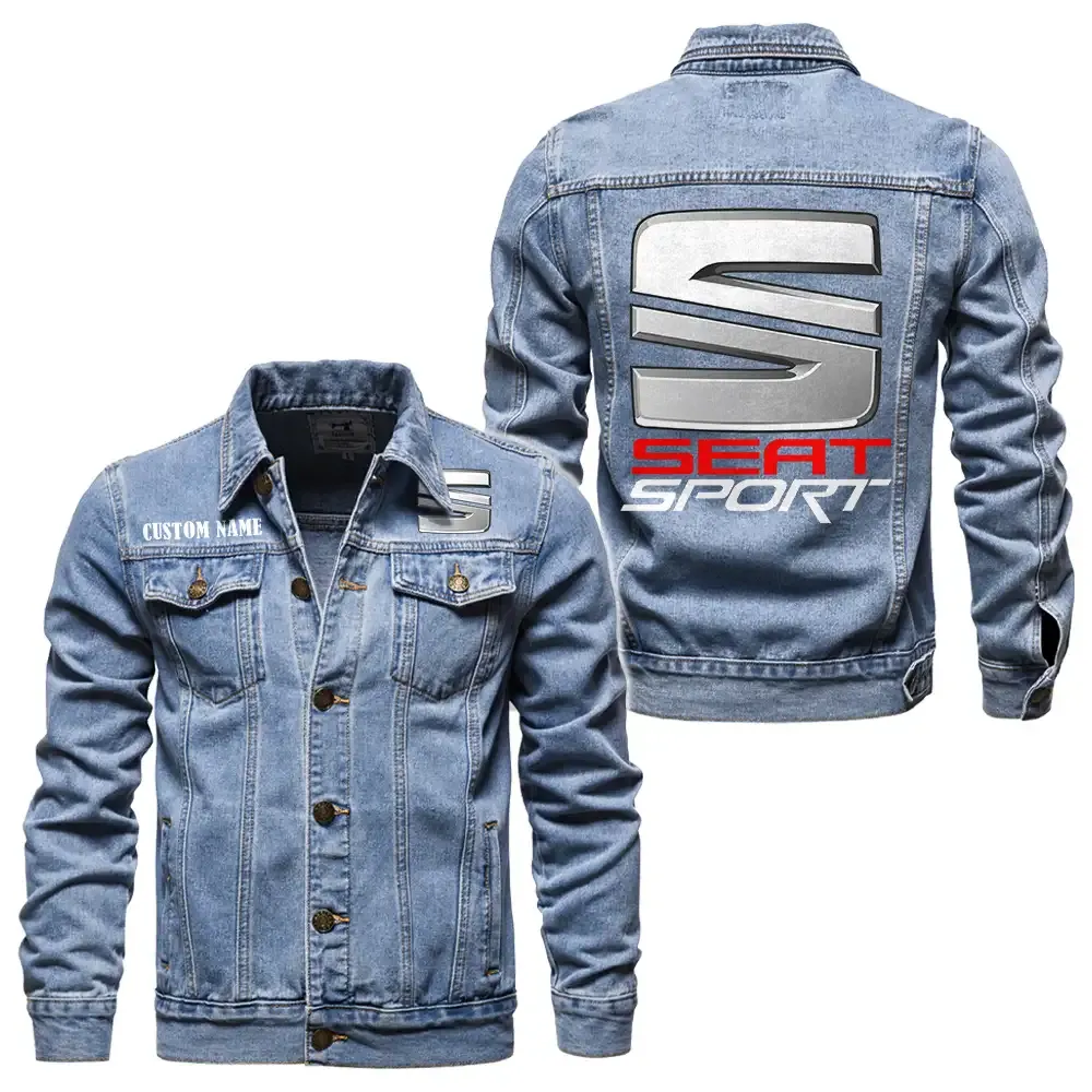 Compact Car Denim Jacket, Ride Bold in Denim CAR190 - Light Blue