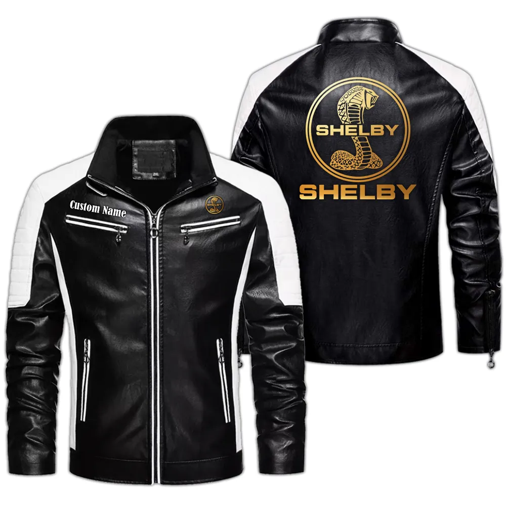 Iconic Performance Car Men's Pu Leather Jacket, Road-Ready PU Leather Style CAR040 - Black