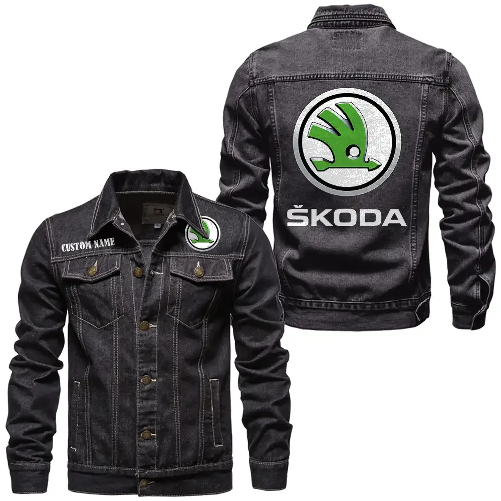 Reliable Vehicle Denim Jacket, Durable Denim Road Spirit CAR190 - Black