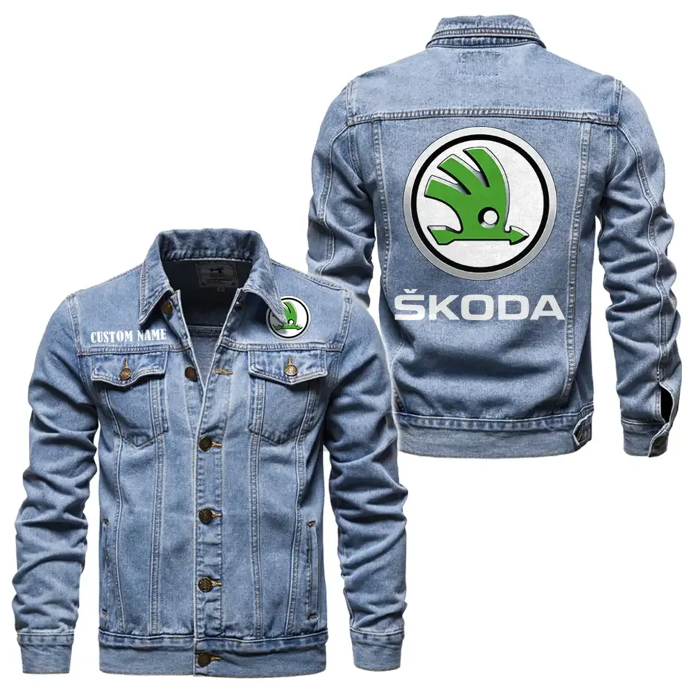 Mid-Size Sedan Denim Jacket, Everyday Rugged Denim Jacket CAR190 - Light Blue