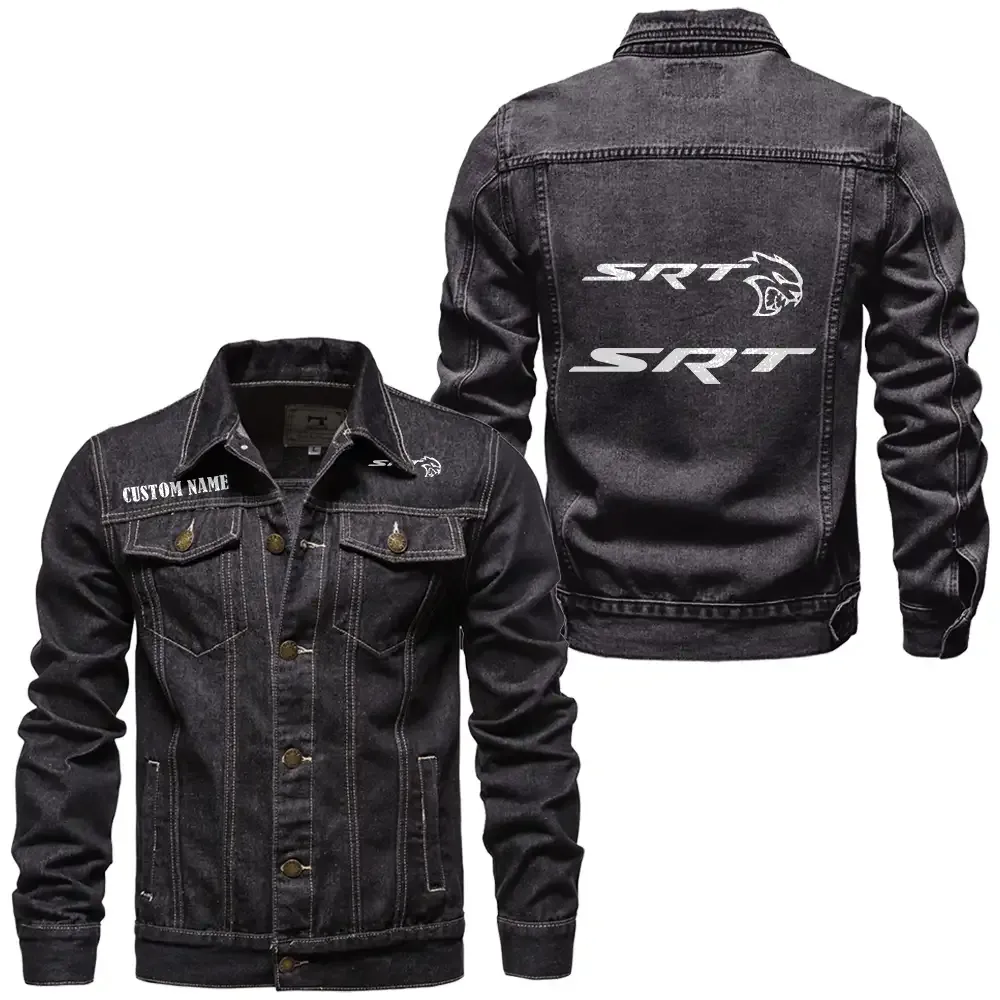 Bold Drive Denim Jacket, Motorcycle Pride Denim Style CAR190 - Black