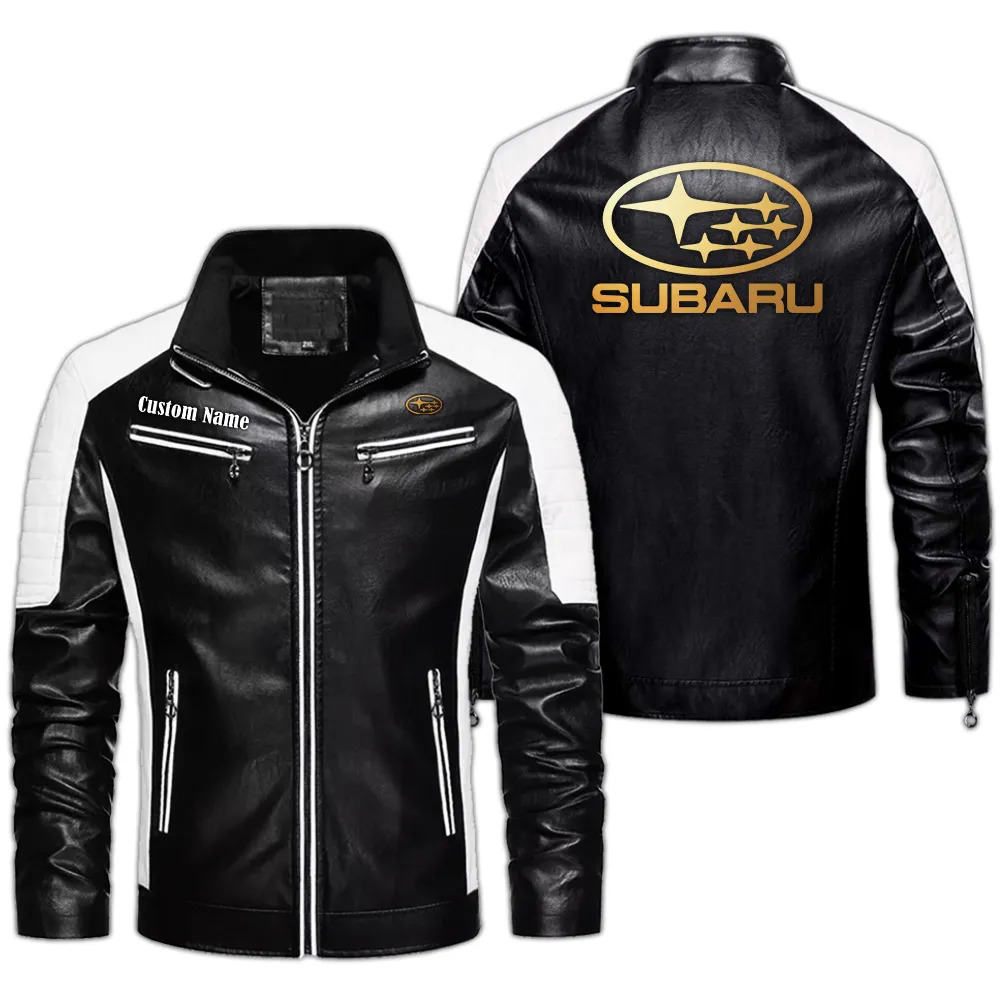 Garage Spirit Men's Pu Leather Jacket, Classic PU Leather Jacket CAR040 - Black