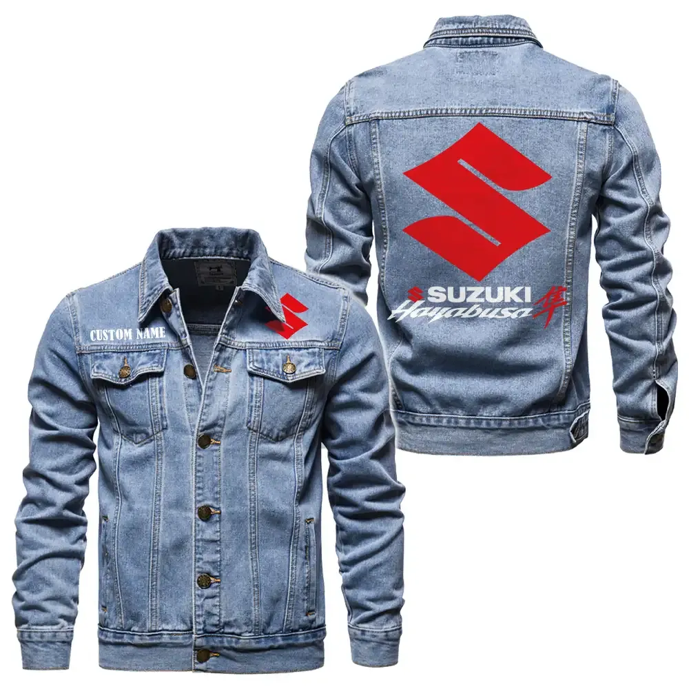 Racing Motion Denim Jacket, Road Life Denim Ready CAR190 - Light Blue