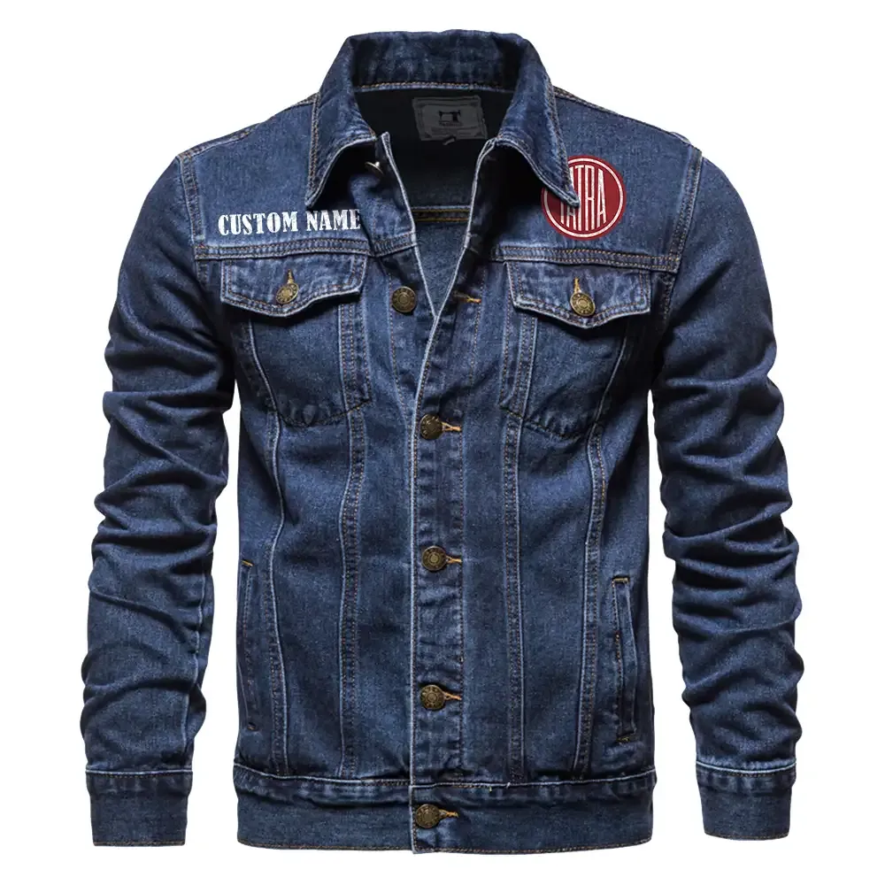 All-Terrain Truck Denim Jacket, True Gearhead Denim Look CAR190 - Dark Blue