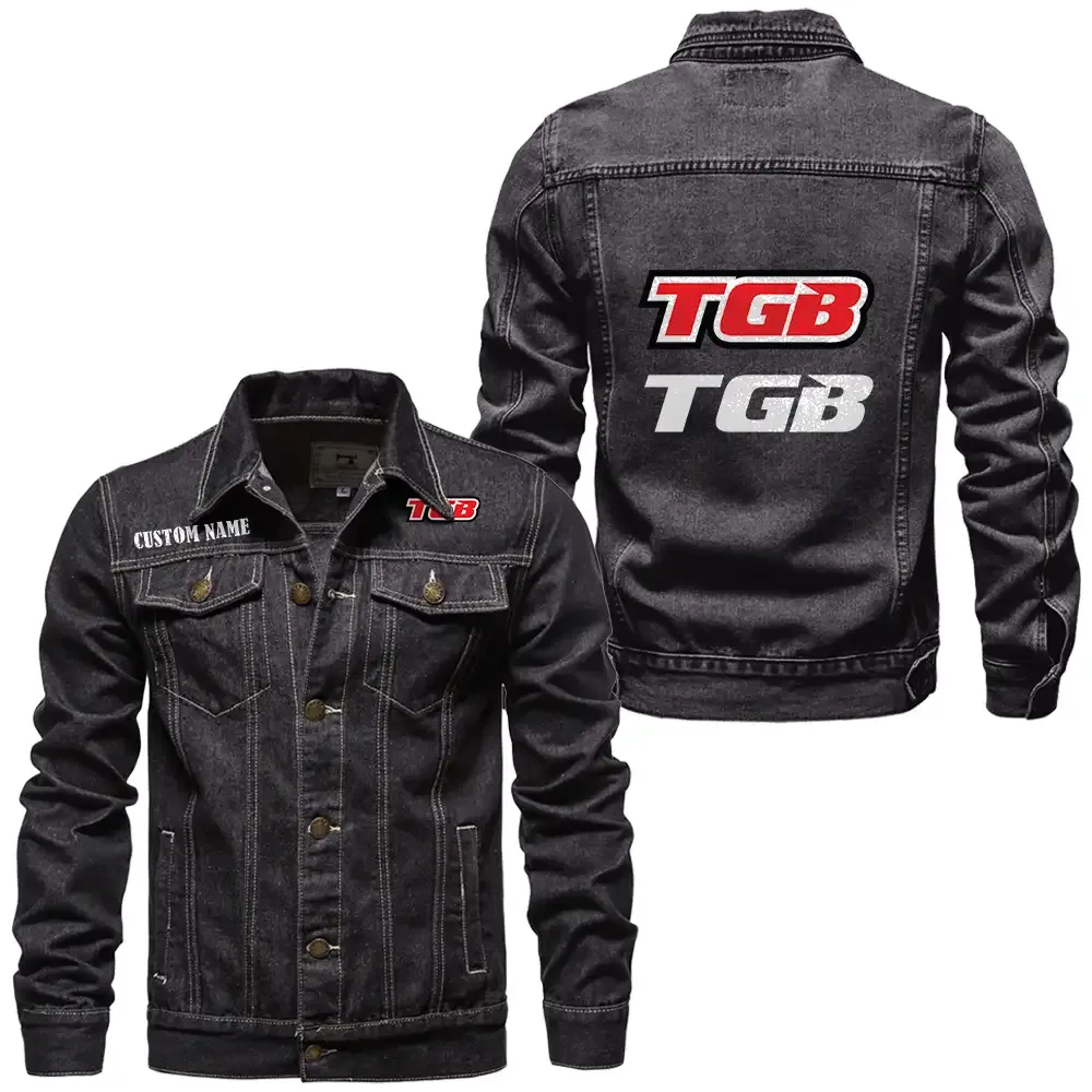 Compact Motorbike Maker Denim Jacket, Ride Bold in Denim CAR190 - Black