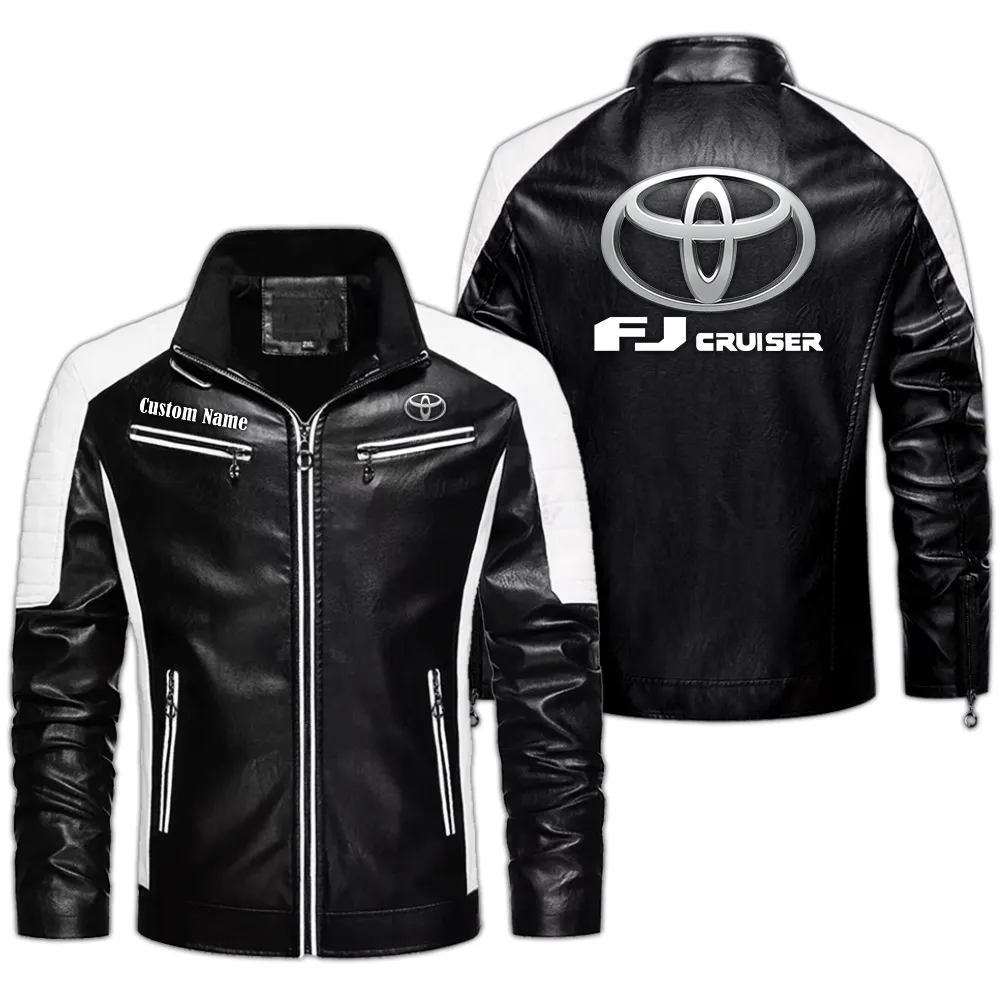 Family Sedan Men's Pu Leather Jacket, Bold Streetwear PU Leather CAR040 - Black