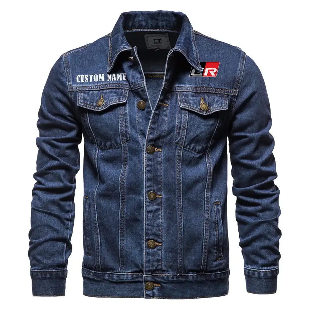 Strong Energy Denim Jacket, Rugged Jacket Garage Comfort CAR190 - Dark Blue