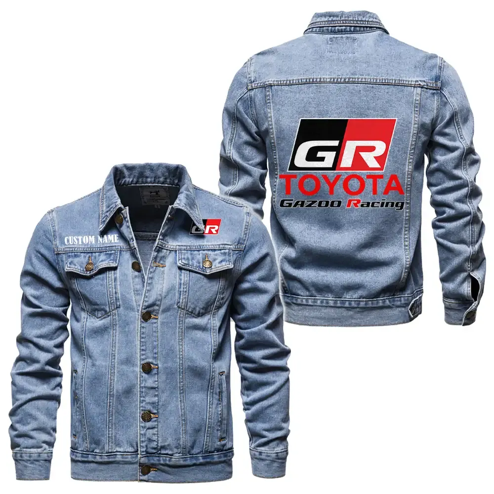 Garage Spirit Denim Jacket, Denim Strength for Drivers CAR190 - Light Blue