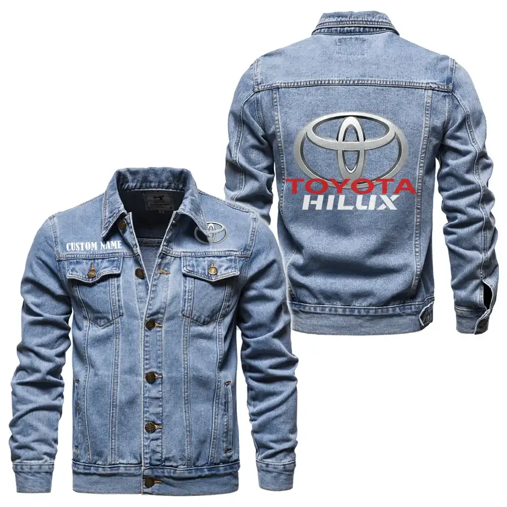 4x4 Pickup Denim Jacket, Auto-Inspired Denim Look CAR190 - Light Blue