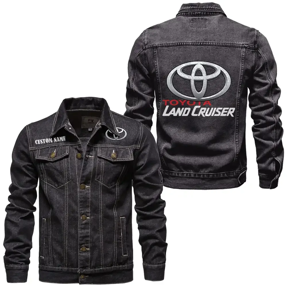 Mountain Climber Denim Jacket, Streetwear Denim with Attitude CAR190 - Black