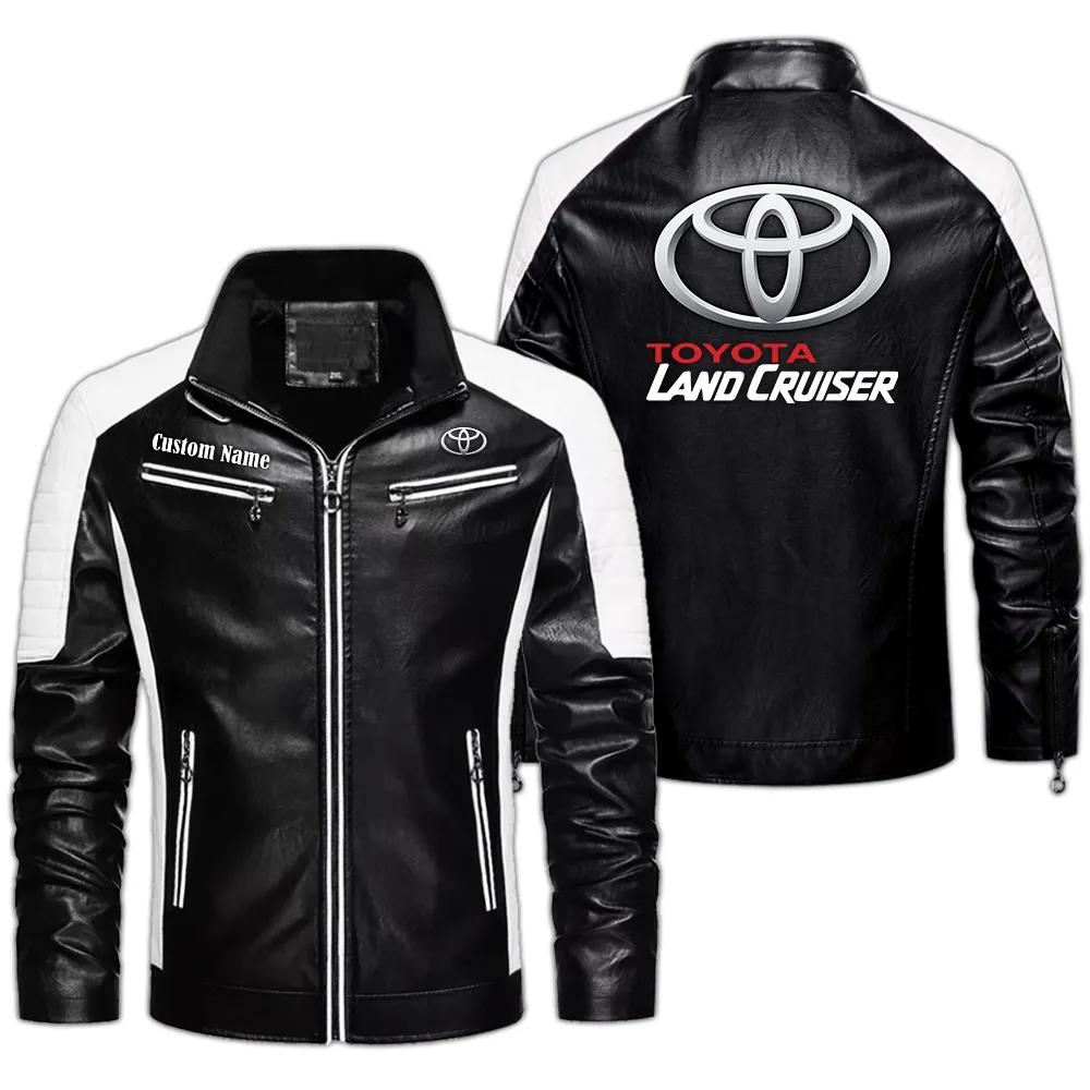 Overland Vehicle Men's Pu Leather Jacket, Durable PU Jacket Road Style CAR040 - Black