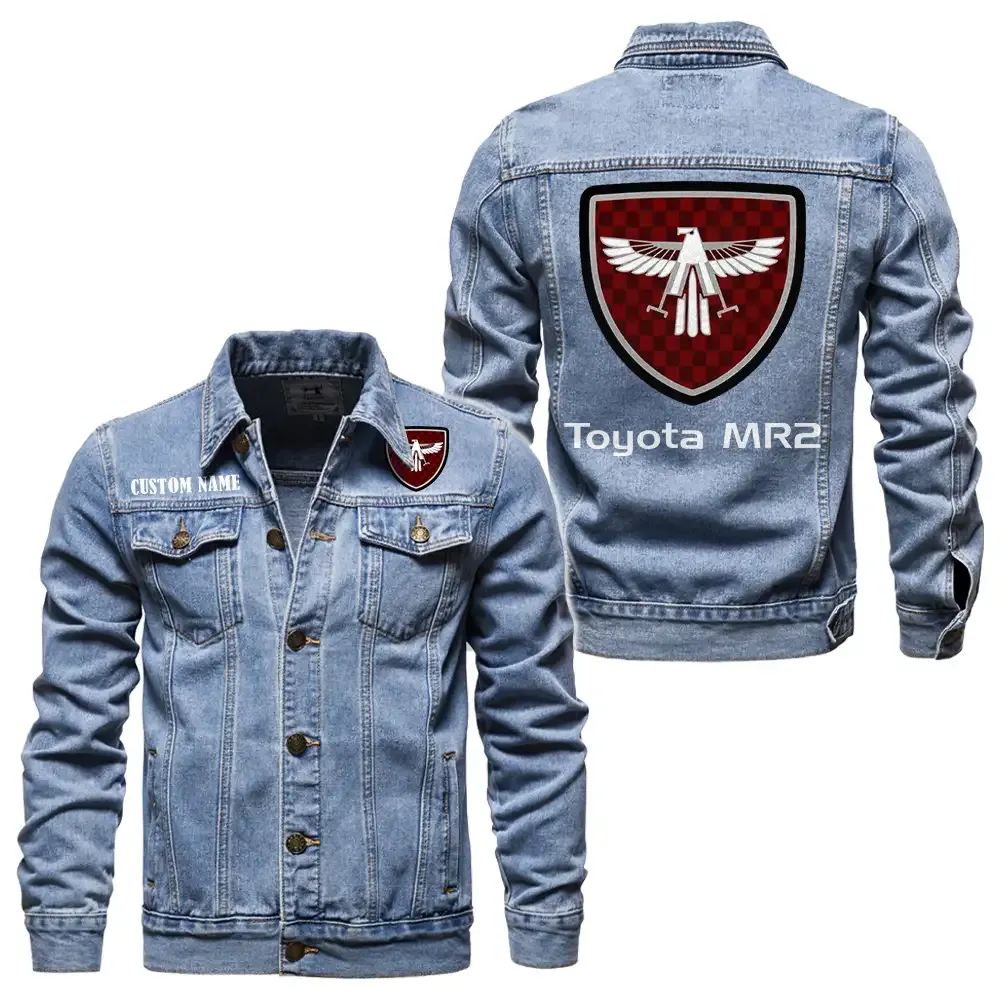 Garage Style Denim Jacket, Streetwear Denim with Attitude CAR190 - Light Blue
