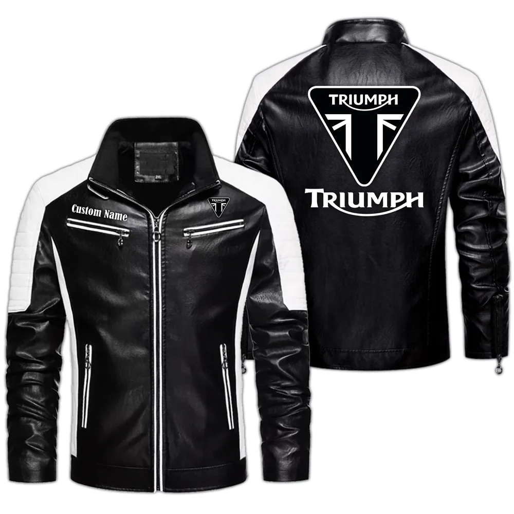 Velocity Machine Men's Pu Leather Jacket, Auto-Inspired PU Leather Style CAR040 - Black