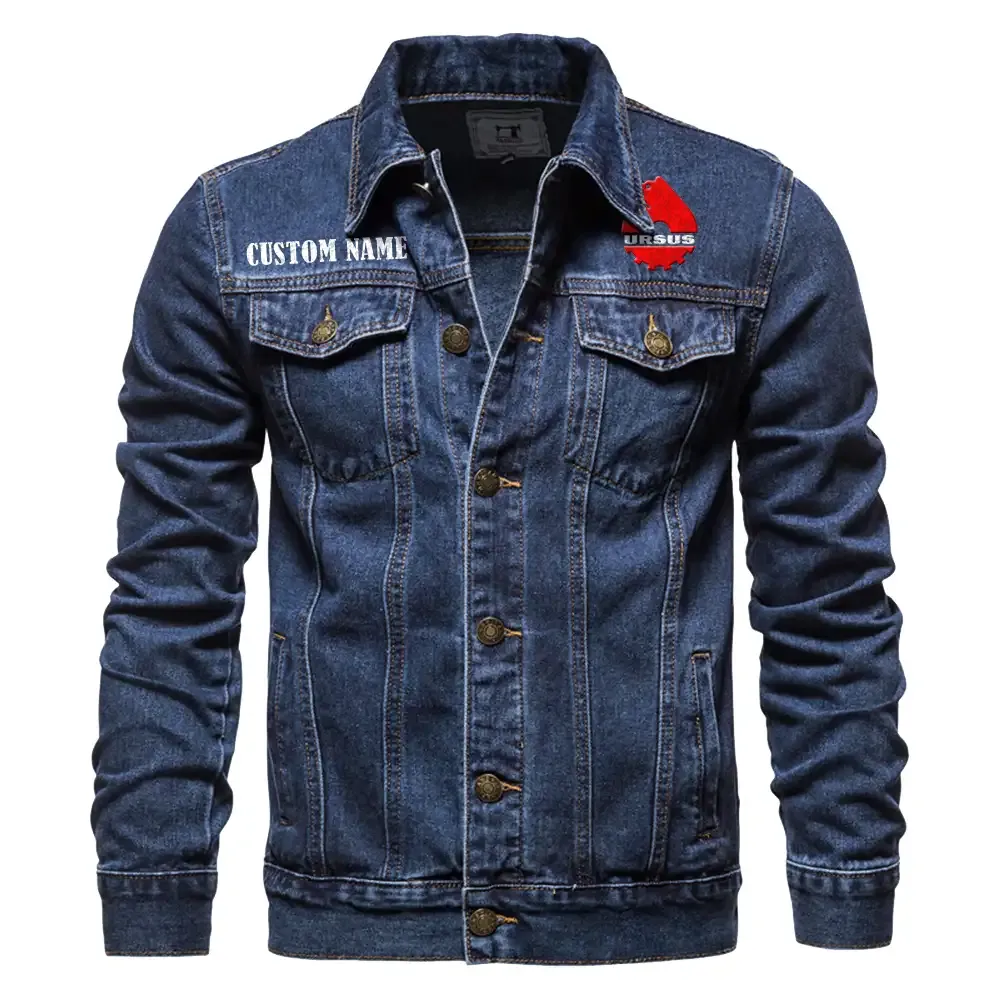 Countryside Work Tractor Denim Jacket, Everyday Rugged Denim Jacket CAR190 - Dark Blue