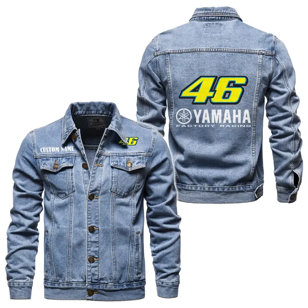 Grand Prix Racer Denim Jacket, Denim Spirit for Drivers CAR190 - Light Blue