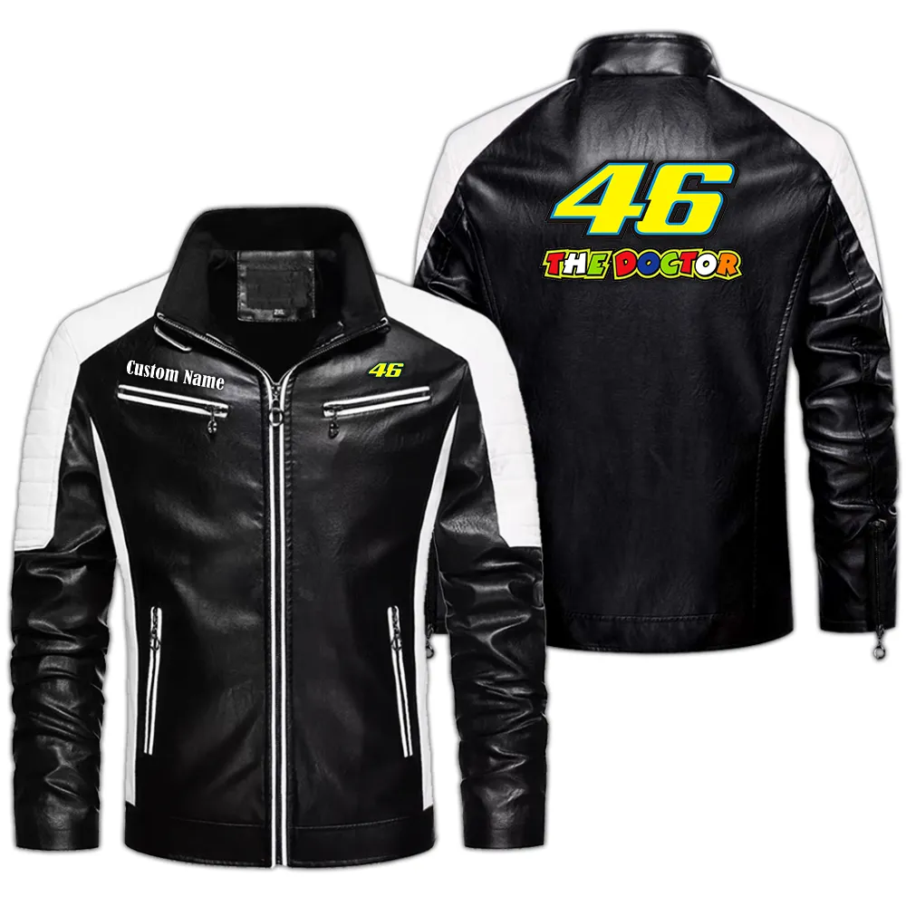 Track Hero Men's Pu Leather Jacket, Rugged Style for Drivers CAR040 - Black