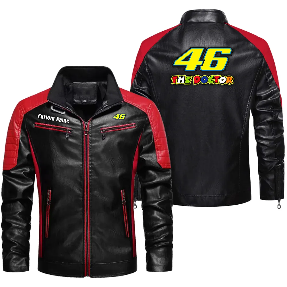 MotoGP Legend Men's Pu Leather Jacket, Performance PU Leather Jacket CAR040 - Red