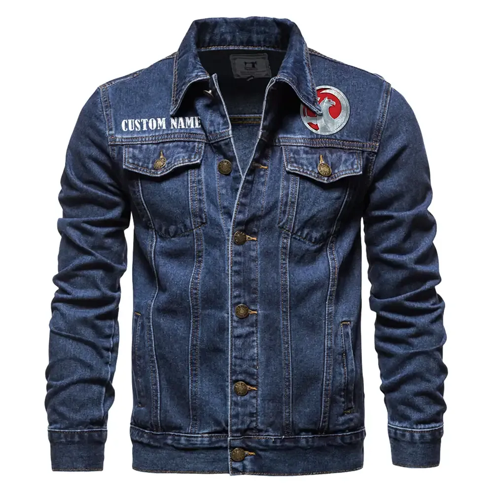 Strong Energy Denim Jacket, Rugged Denim for Gearheads CAR190 - Dark Blue