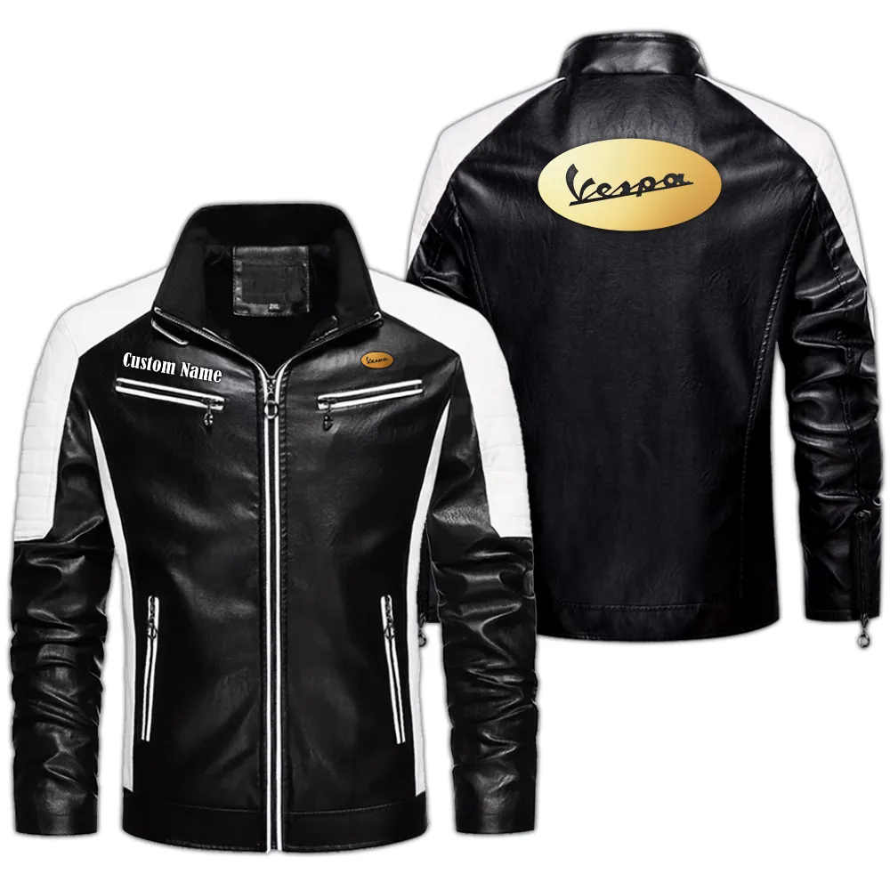 Road Bike Men's Pu Leather Jacket, Road Tested PU Leather CAR040 - Black