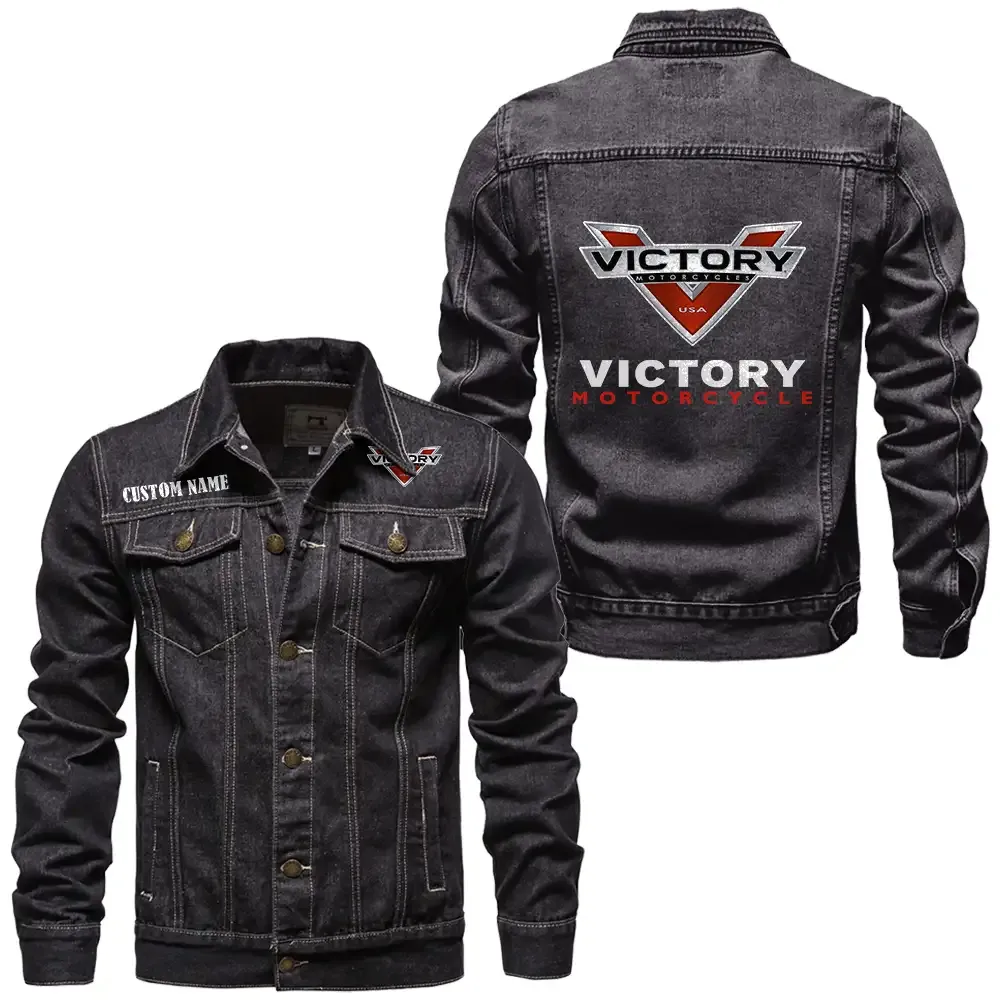 Touring Cruiser Denim Jacket, Motorcycle Pride Denim Style CAR190 - Black