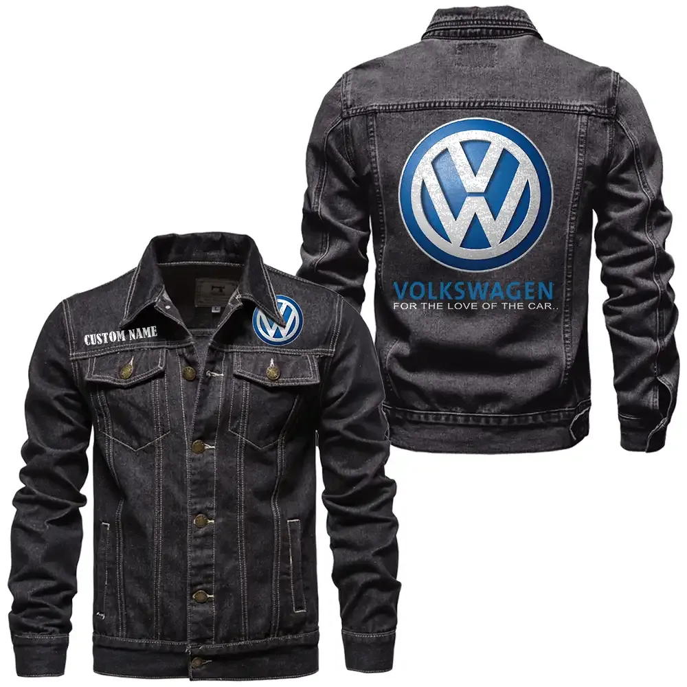 Sedan Vehicle Denim Jacket, Everyday Rugged Denim Jacket CAR190 - Black