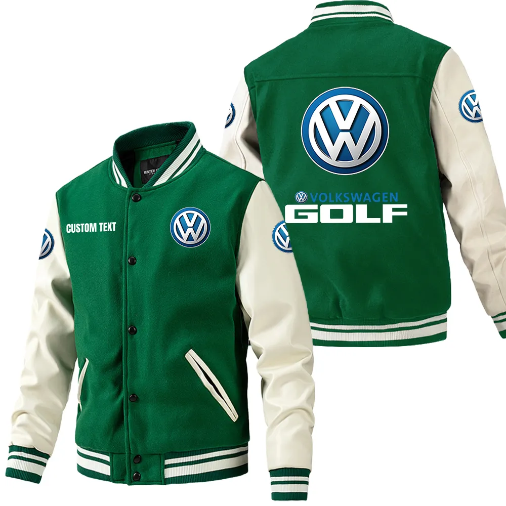 Bold Drive Leather Baseball Jacket, Bold Rider Leather Jacket CAR180 - Green
