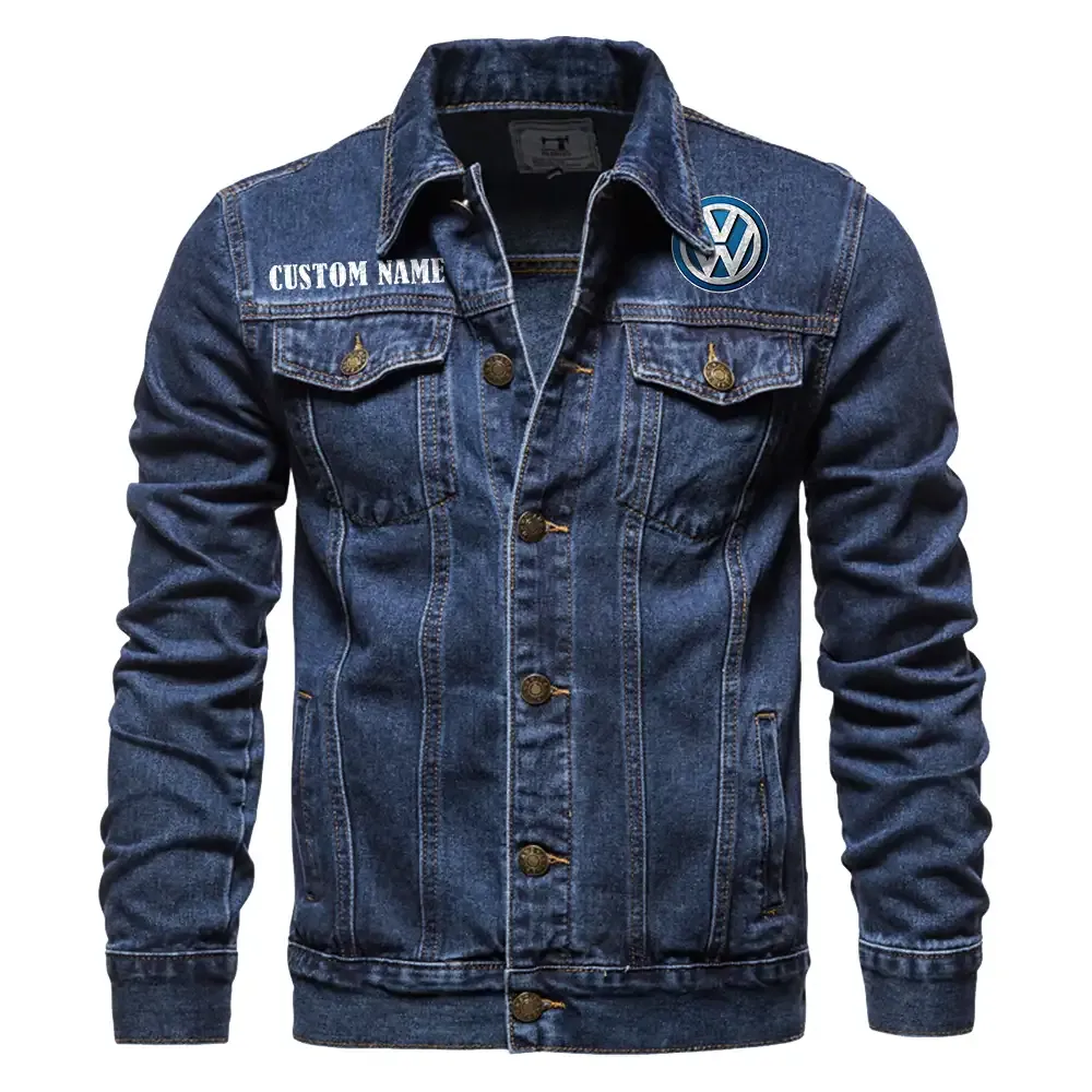 Active Motion Denim Jacket, Car Culture Denim Style CAR190 - Dark Blue