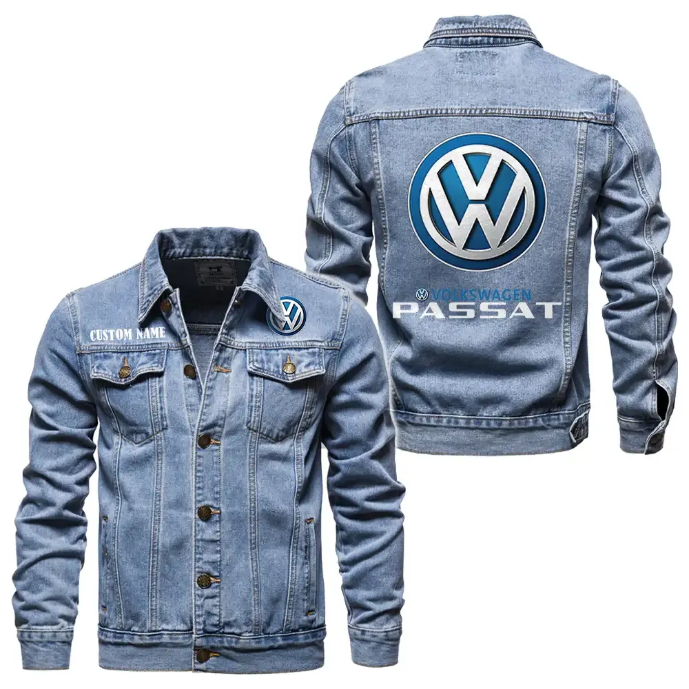 Lifestyle Fit Denim Jacket, Car Lover's Denim Jacket CAR190 - Light Blue