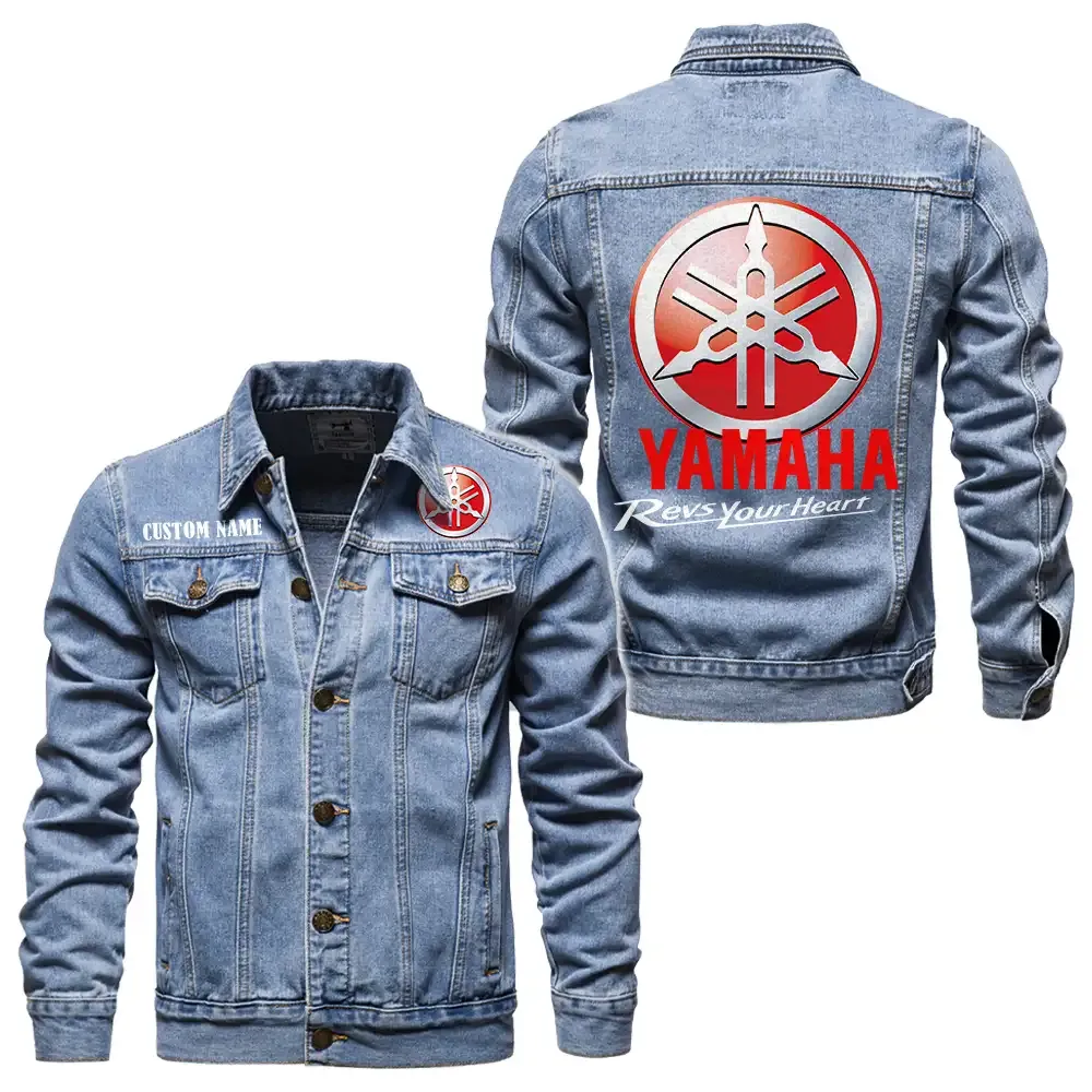 Dual-Sport Bike Denim Jacket, Rugged Denim for Gearheads CAR190 - Light Blue