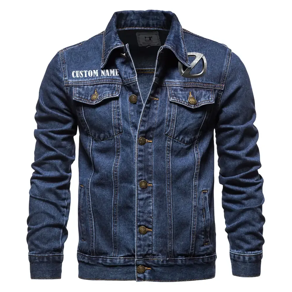 Bold Drive Denim Jacket, Rugged Style Everyday Denim CAR190 - Dark Blue